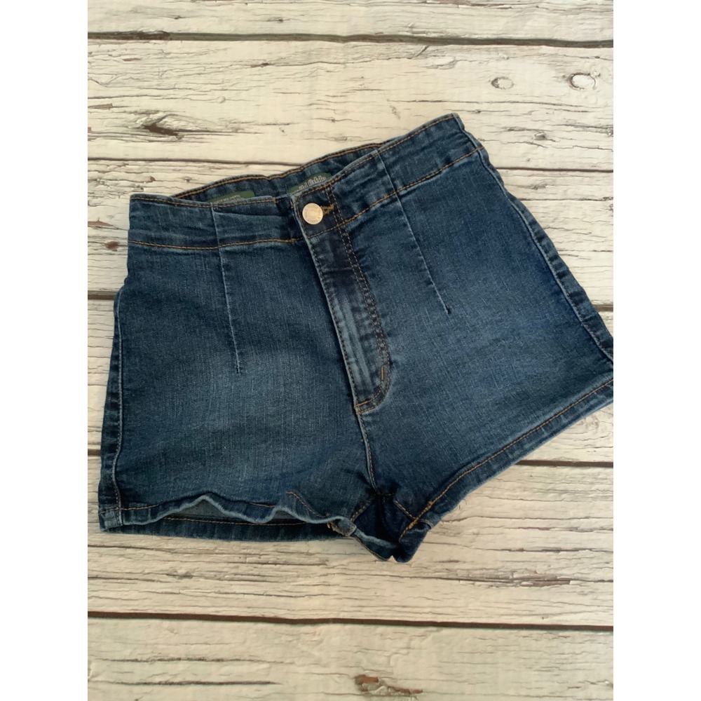 Wild Fable Highest Rise Denim Shorts Dark Wash Blue High Waisted Size 2 26R